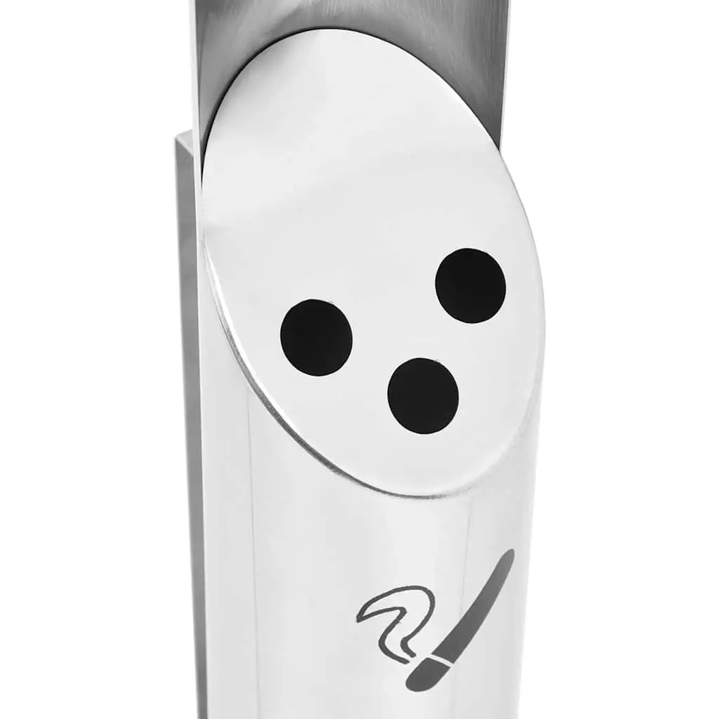 Wall Mounted Ashtray Stainless Steel Cigarette Butt Disposal Cylindrical Silver