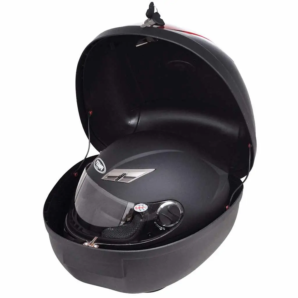 Motorcycle Top Case 36L Storage Waterproof Black