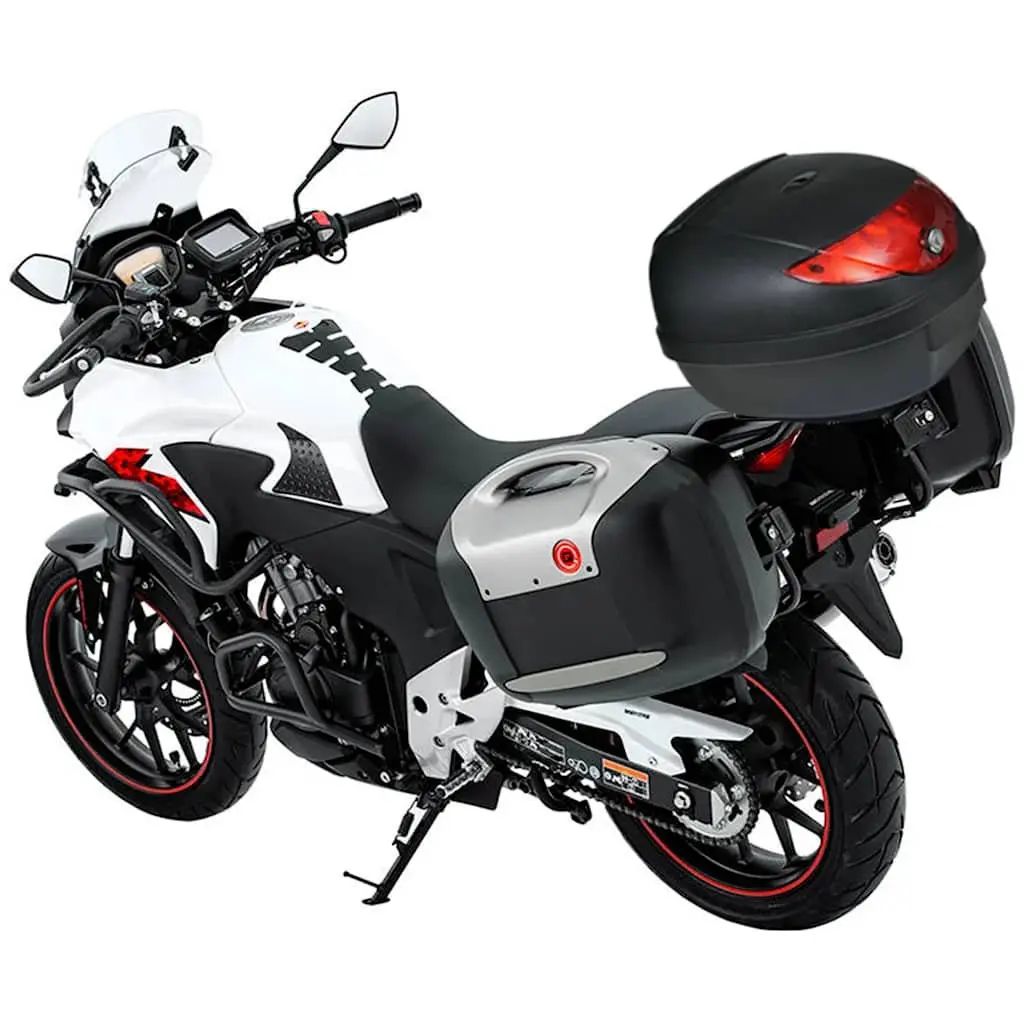 Motorcycle Top Case 36L Storage Waterproof Black