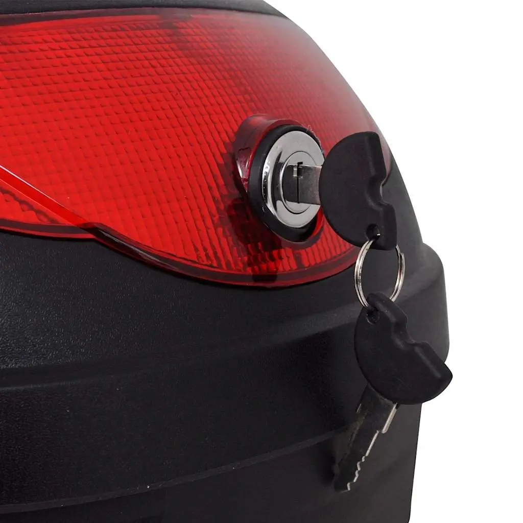 Motorcycle Top Case 36L Storage Waterproof Black