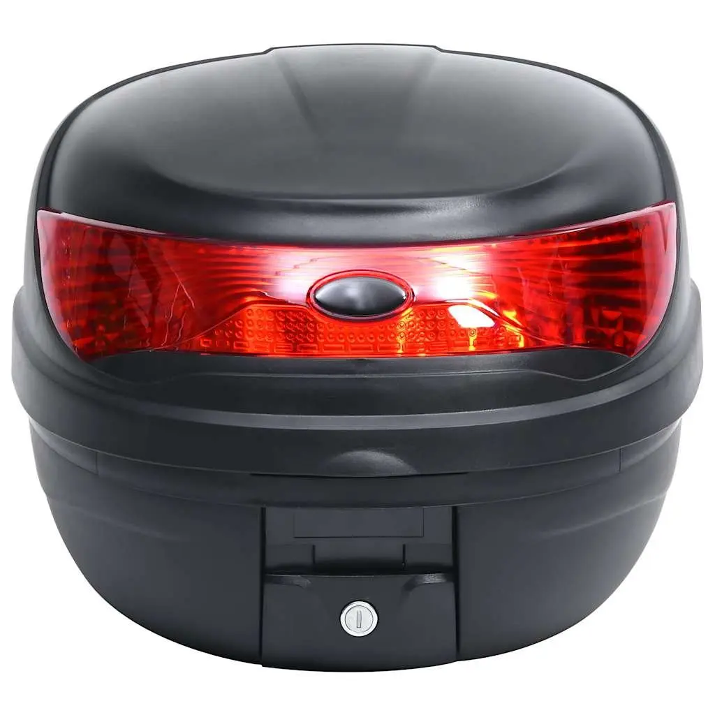 Motorcycle Top Case 35L Helmet Storage Quick Release Black