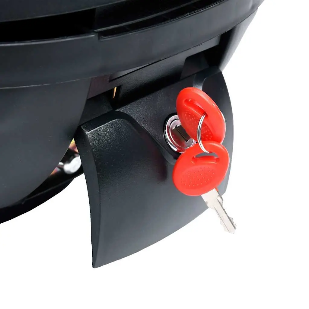 Motorcycle Top Case 35L Helmet Storage Quick Release Black