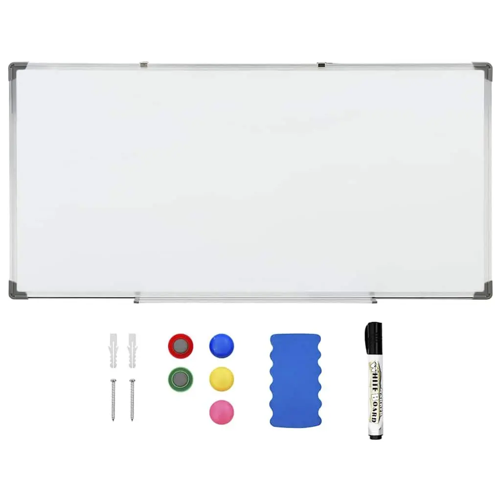 Whiteboard Magnetic Writing Board Wall-Mounted 110 x 60 cm White
