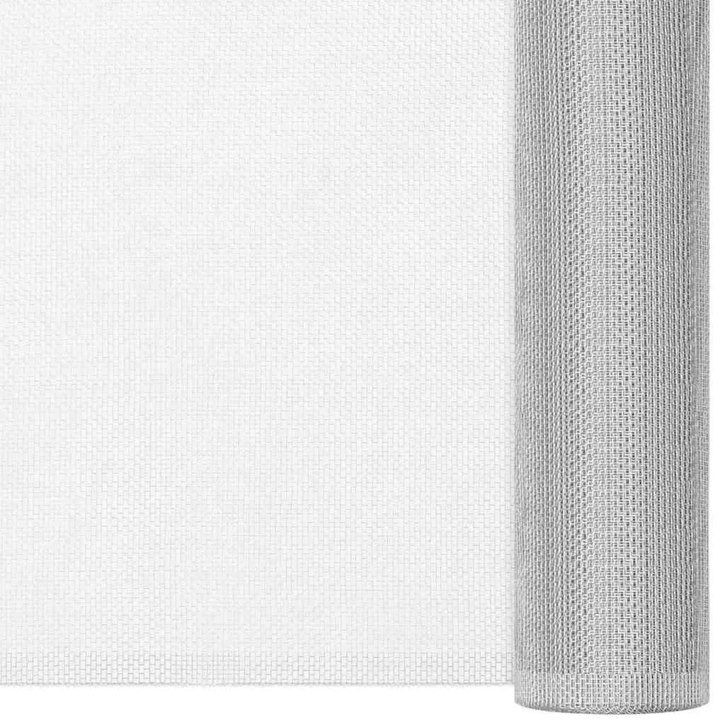 Aluminium Mesh Screen Insect Window Door 100x2000 cm Silver
