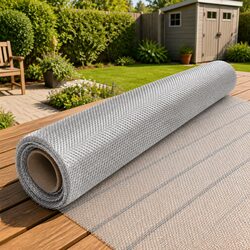 Reliable Aluminium Mesh Screen 112x2000 cm in Silver