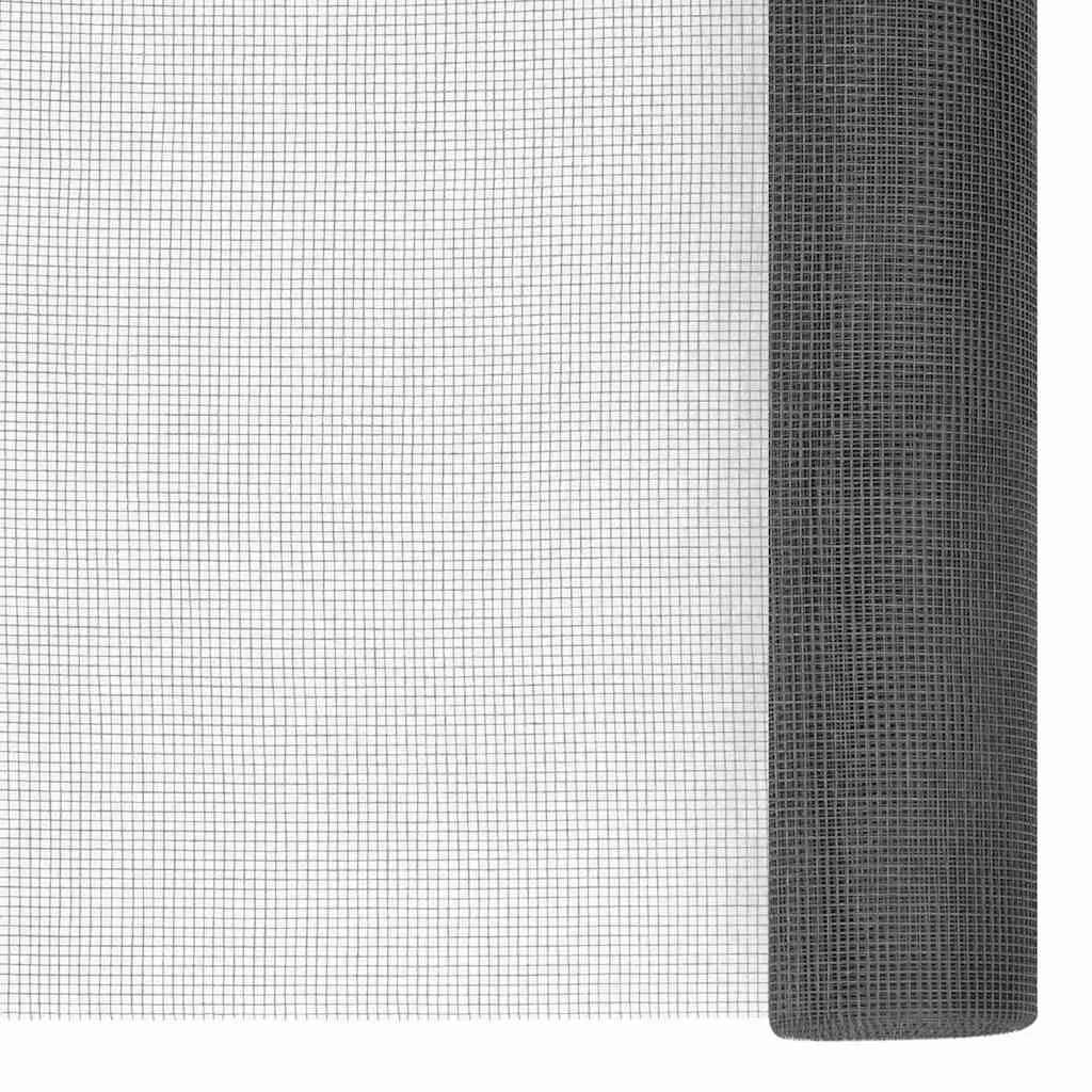 Fiberglass Mesh Screen Insect Repair Panel 80x500 cm Black
