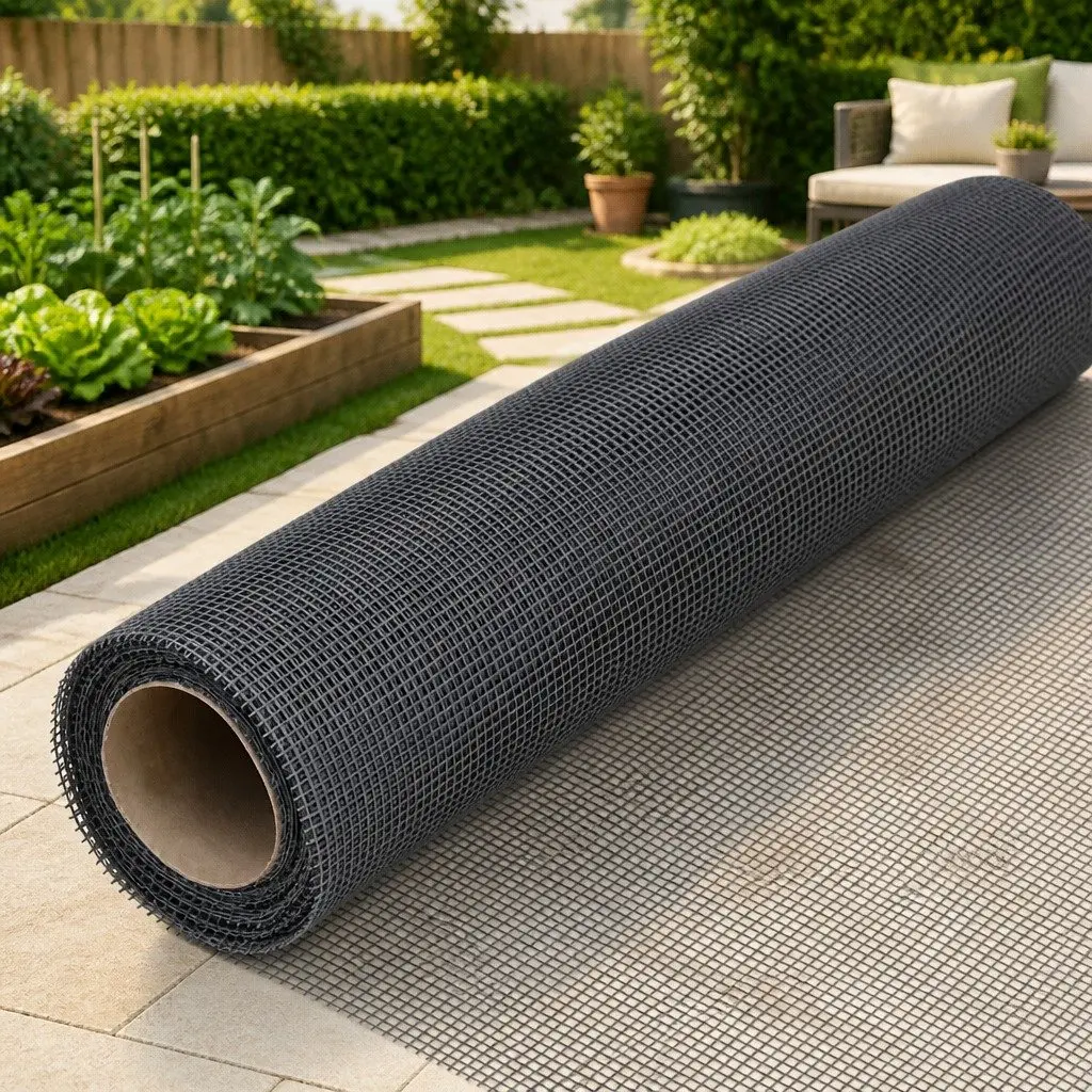 Fiberglass Mesh Screen Insect Barrier 80x1000 cm Black