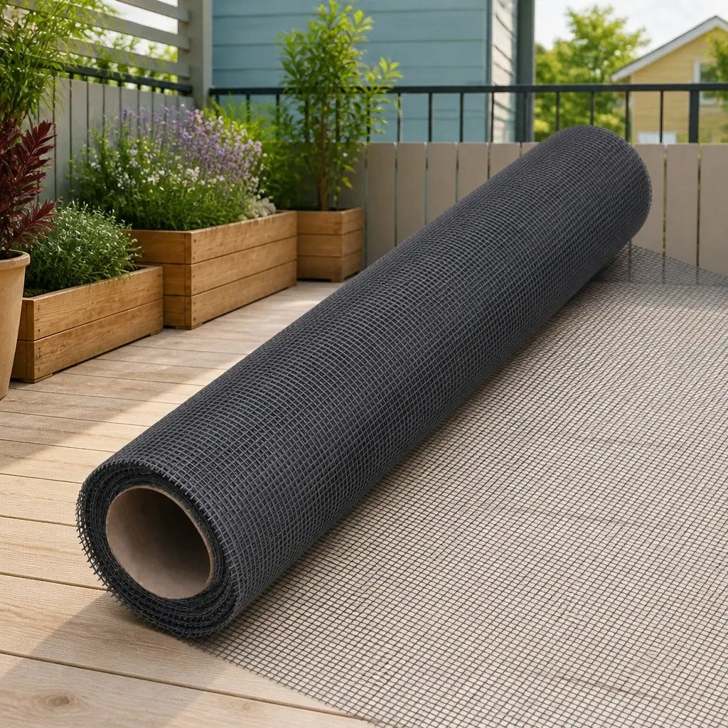 Fiberglass Screen Mesh Insect Barrier for Doors and Windows 60x1000cm Grey