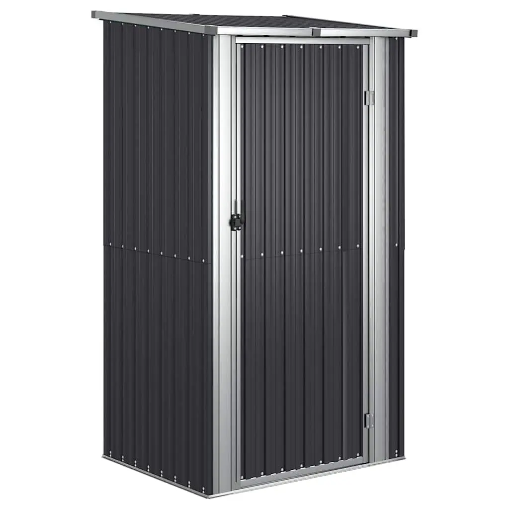 Garden Shed Outdoor Storage Tool House Anthracite Galvanised Steel 118.5 x 97 x 209.5 cm