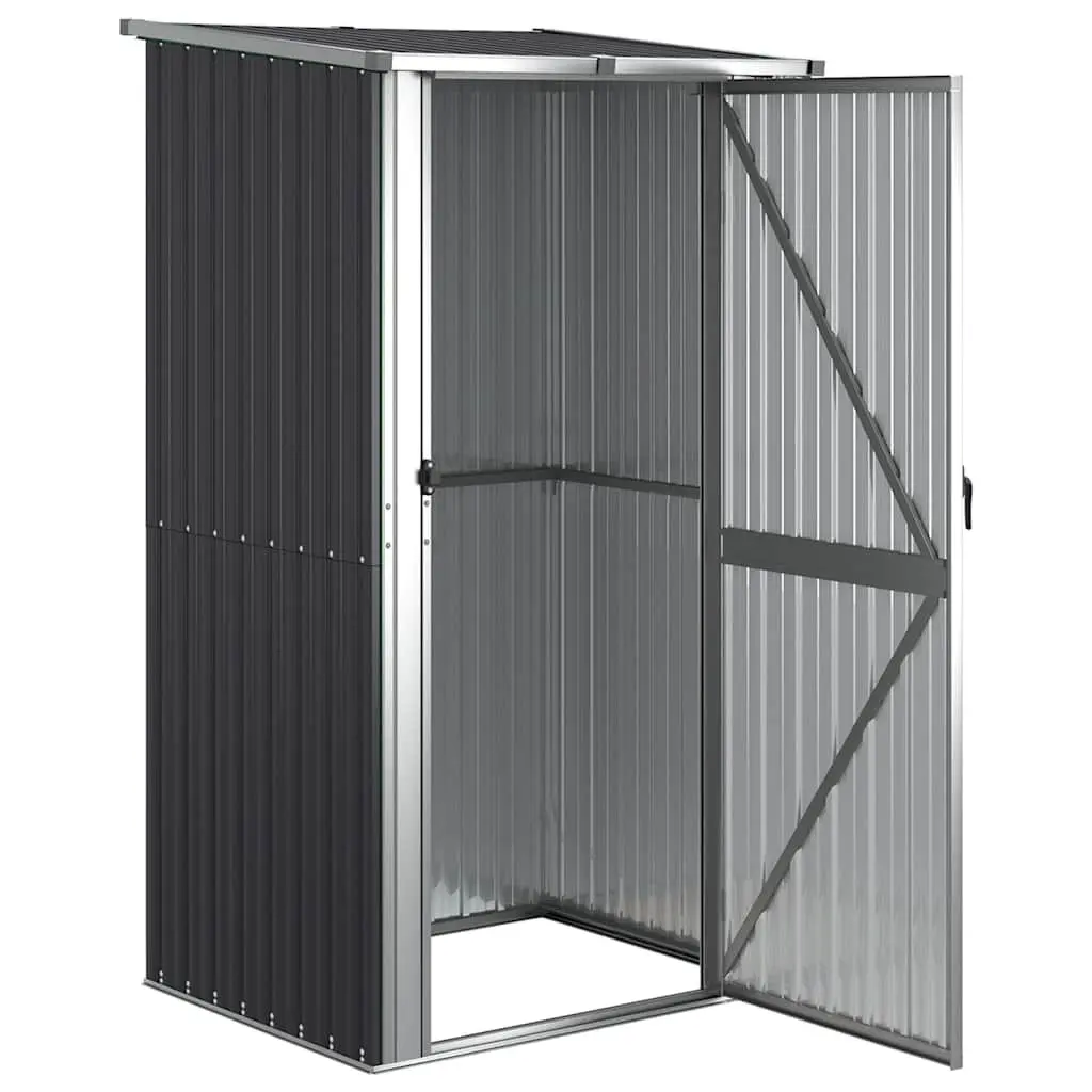 Garden Shed Outdoor Storage Tool House Anthracite Galvanised Steel 118.5 x 97 x 209.5 cm