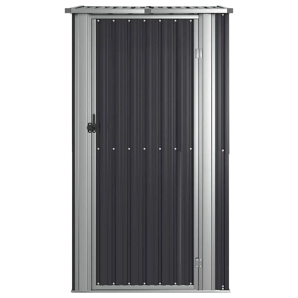 Garden Shed Outdoor Storage Tool House Anthracite Galvanised Steel 118.5 x 97 x 209.5 cm