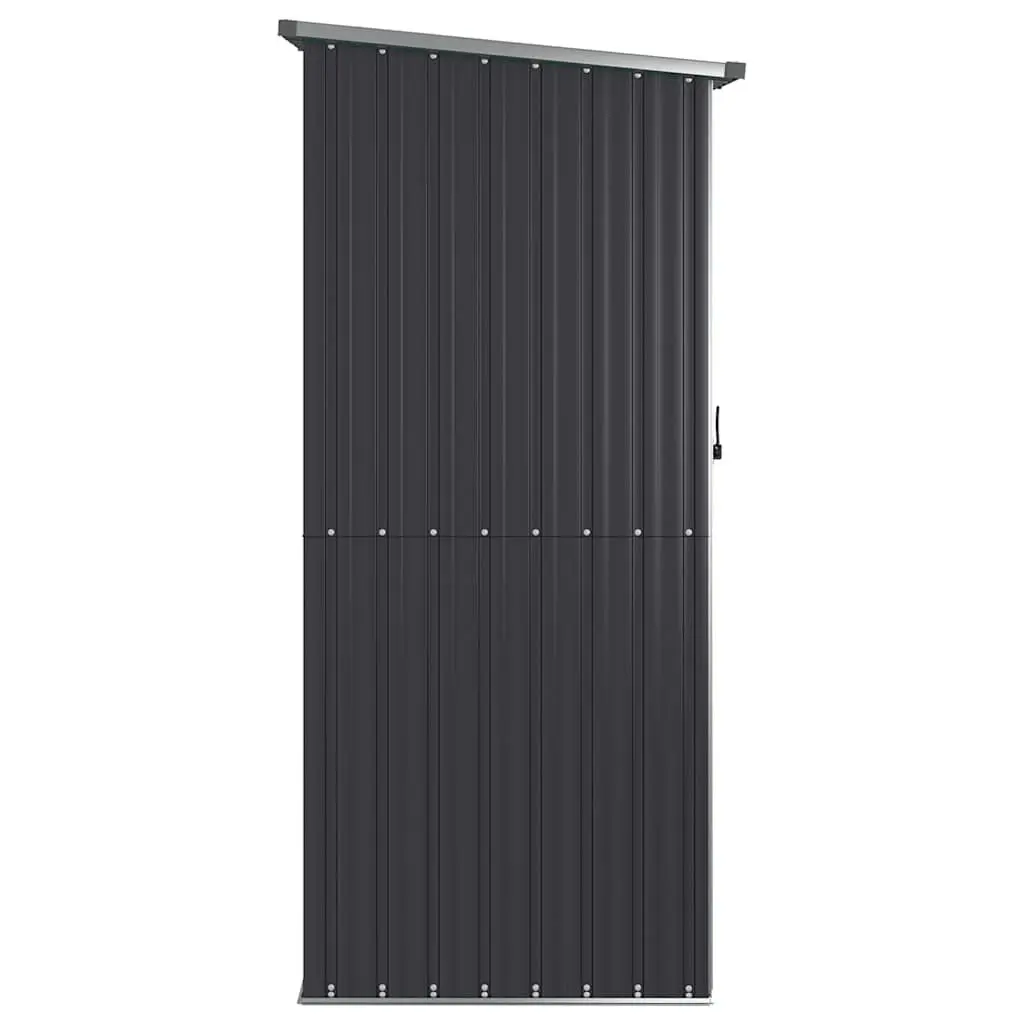 Garden Shed Outdoor Storage Tool House Anthracite Galvanised Steel 118.5 x 97 x 209.5 cm