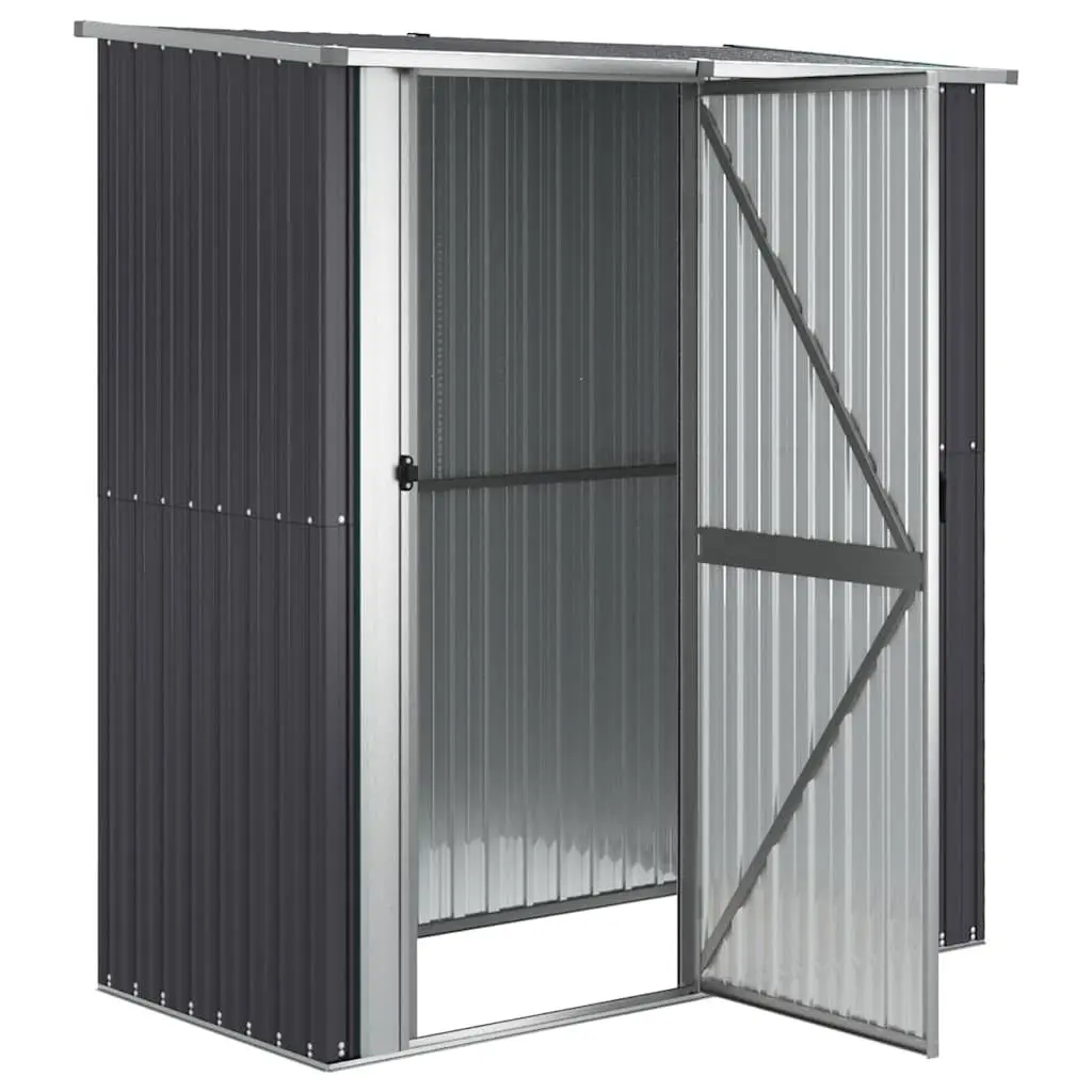 Garden Shed Outdoor Storage Anthracite Galvanised Steel 180.5 x 97 x 209.5 cm