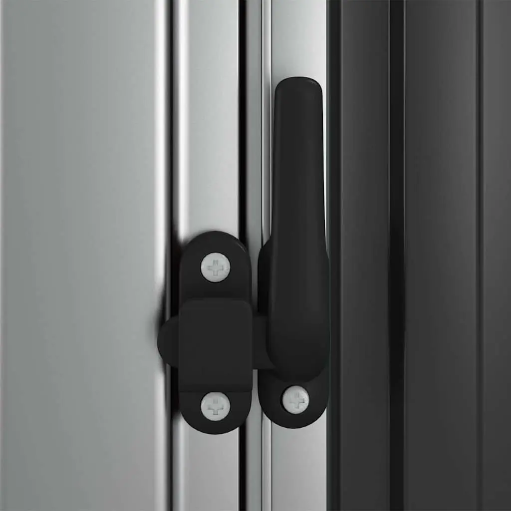 Garden Shed Outdoor Storage Anthracite Galvanised Steel 180.5 x 97 x 209.5 cm