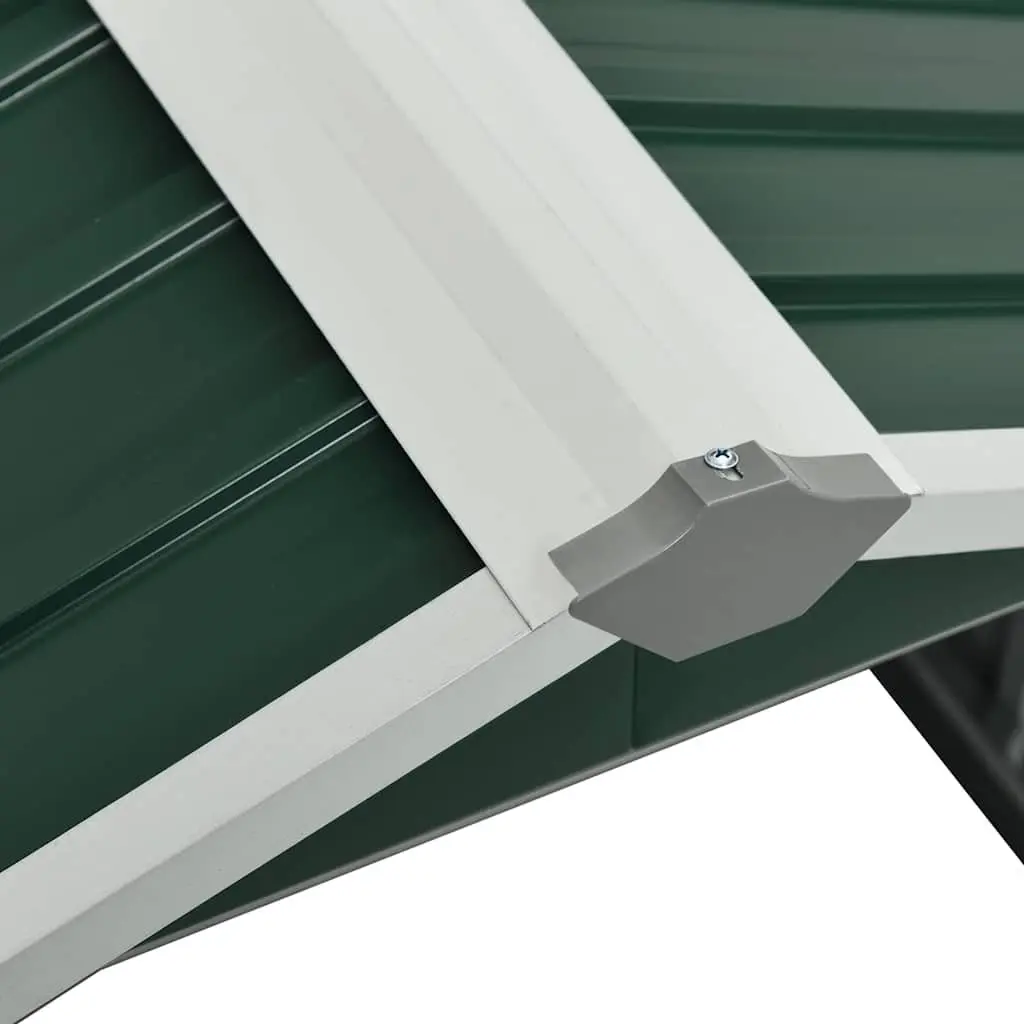 Robot Lawnmower Shed Outdoor Storage Galvanised Steel 92 x 97 x 63 cm Green