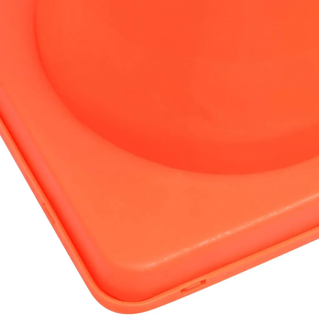 Pop-up Traffic Cones Safety 42 cm High Visibility Bright Orange 10 Piece