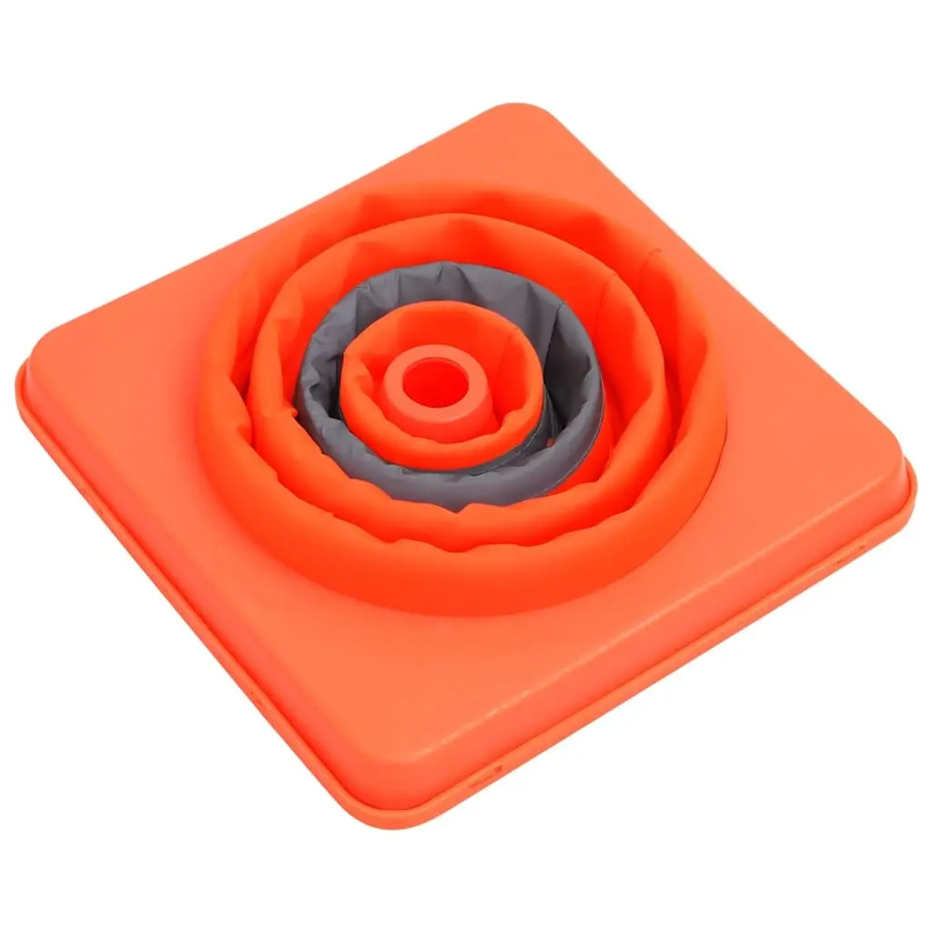 Pop-up Traffic Cones Safety 42 cm High Visibility Bright Orange 10 Piece