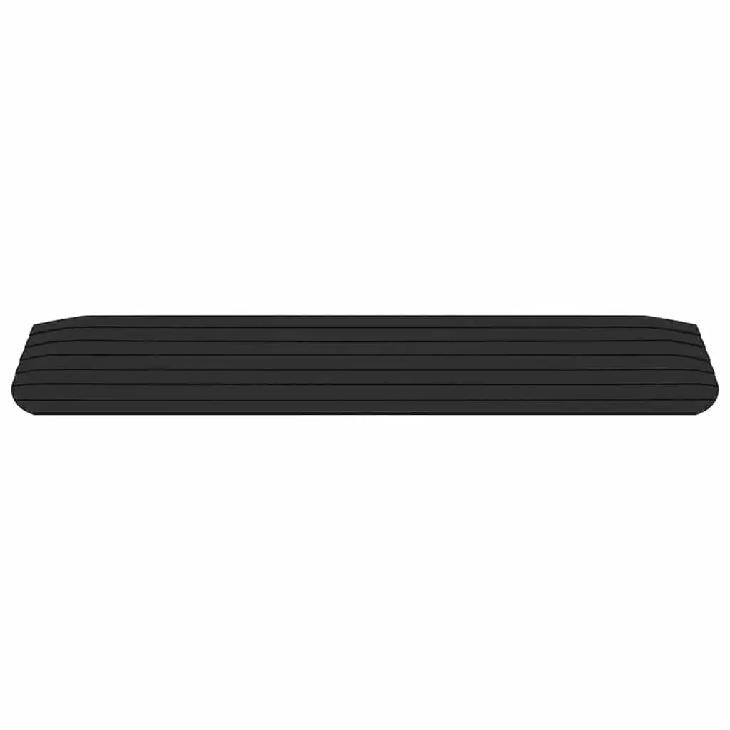 Rubber Non-Slip Surface Ramps for Mobility Devices Wheelchairs Rollators Scooters Set of 2 110x21x25cm