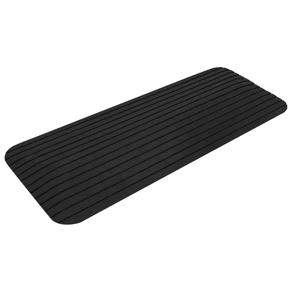 Rubber Non-Slip Surface Ramps for Mobility Devices Wheelchairs Rollators Scooters Set of 2 110x21x25cm