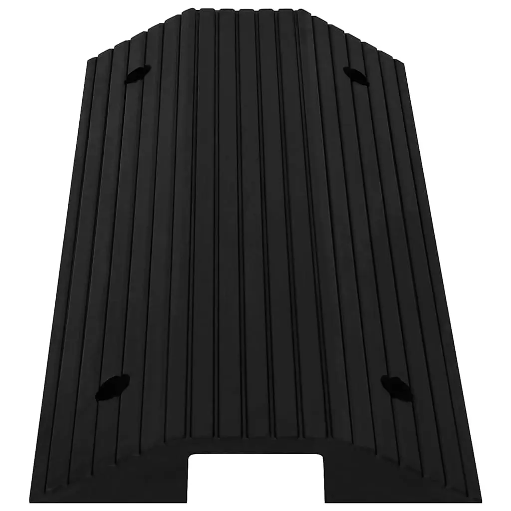 Rubber Threshold Ramp Non-Slip Bridge 80x40x8cm for Wheelchair Scooter Rollator