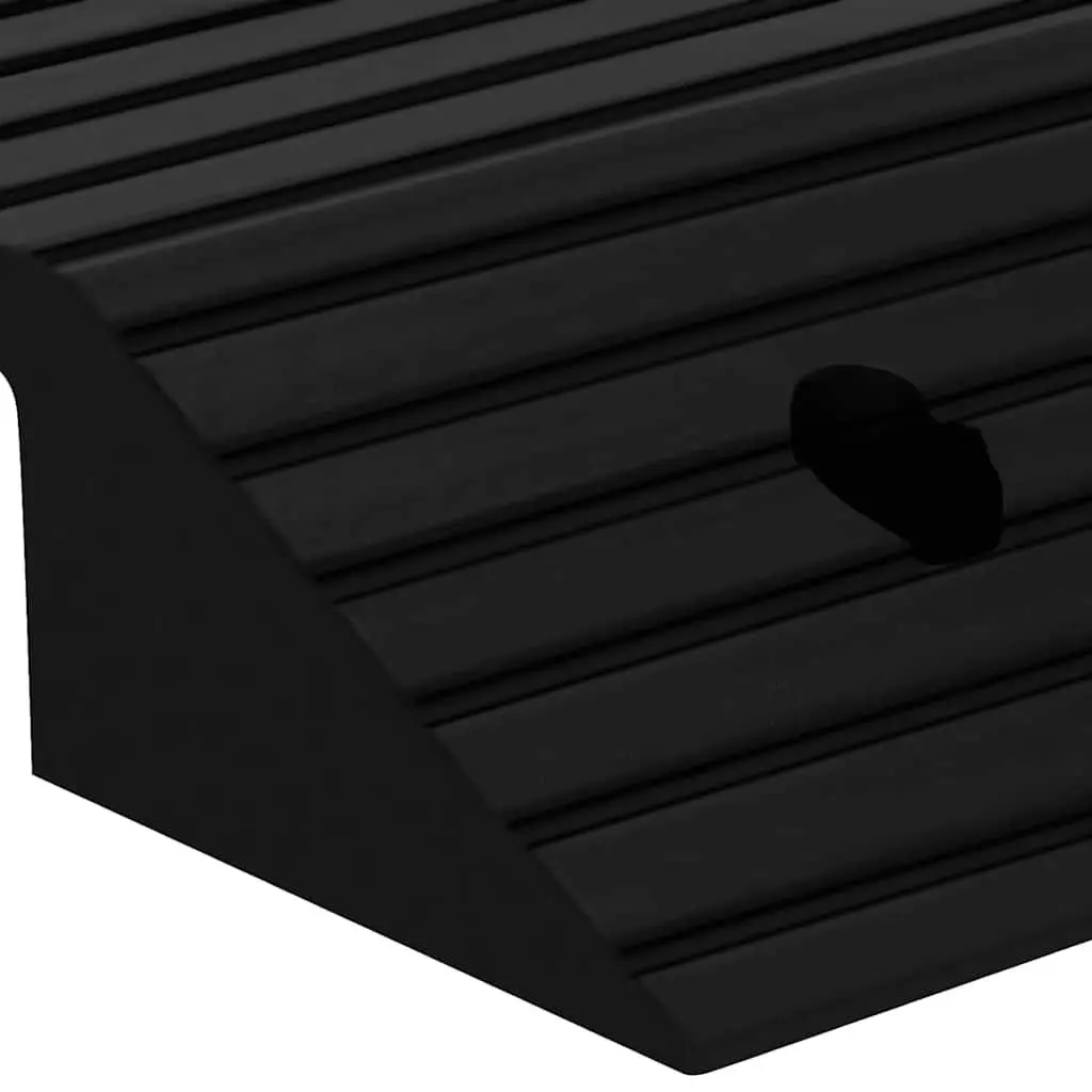 Rubber Threshold Ramp Non-Slip Bridge 80x40x8cm for Wheelchair Scooter Rollator