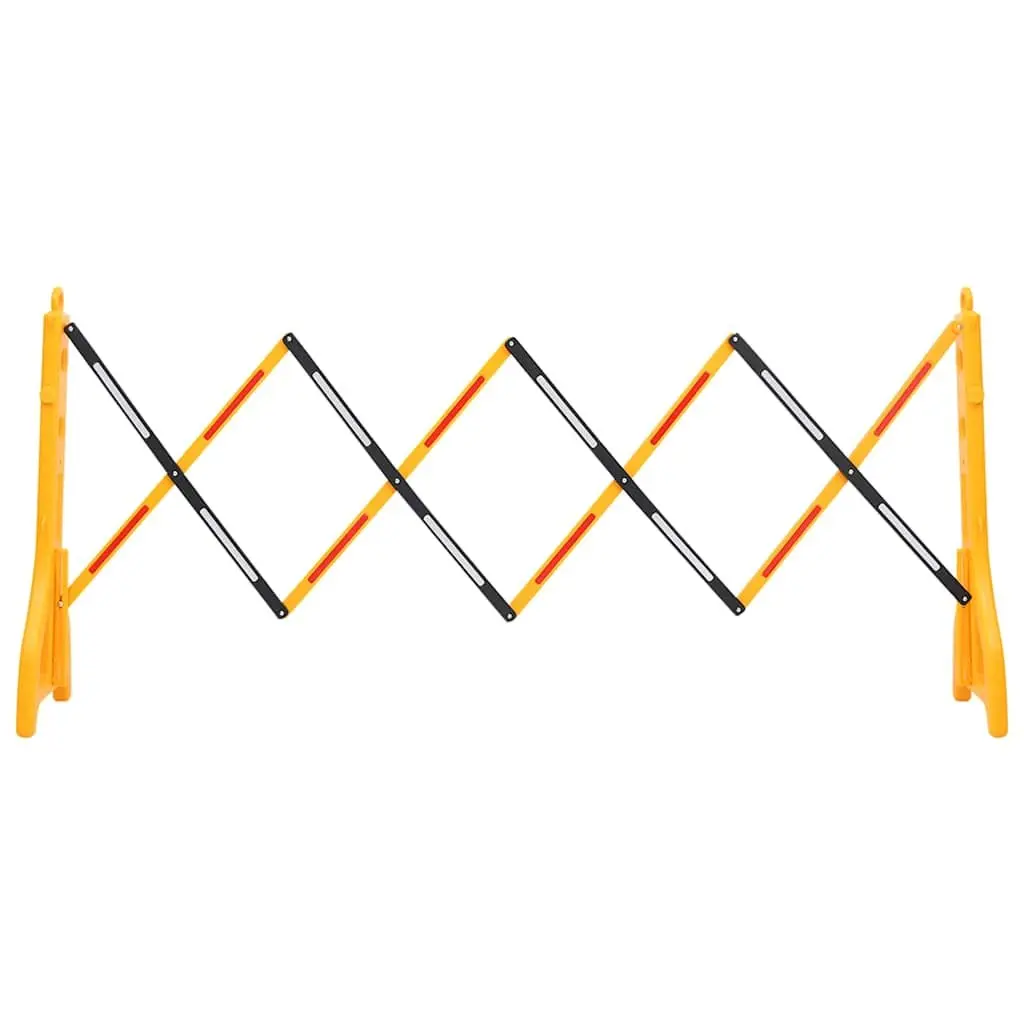 Folding Traffic Barrier Yellow Black Reflective Safety Road Restriction Portable
