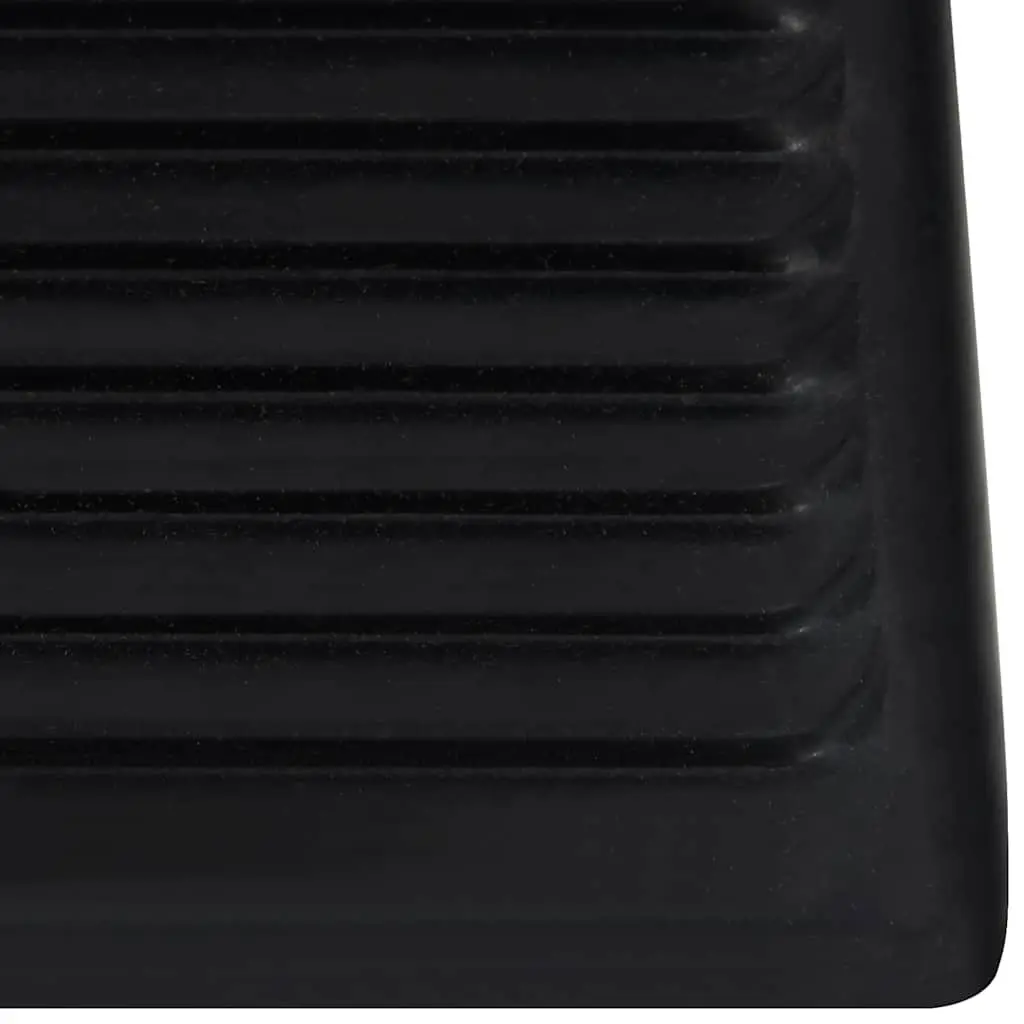 Rubber Wheel Chocks Vehicle Safety Stopper 16 x 9 x 9 cm Blue 4 Piece