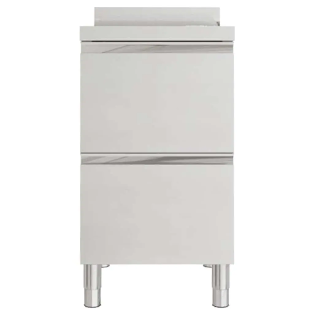 Commercial Kitchen Cabinet Stainless Steel Storage 50x60x96cm 2 Drawers