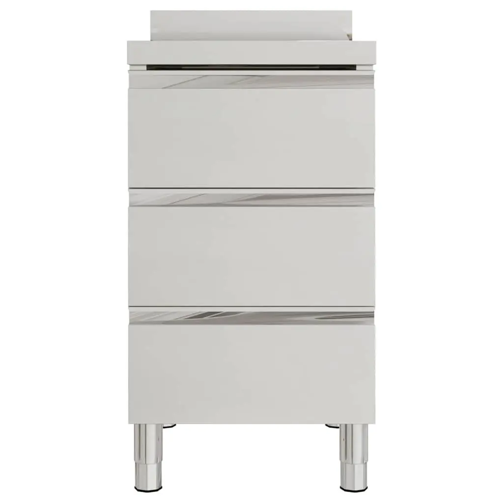 Commercial Kitchen Cabinet with 3 Drawers Storage Unit 50x60x96cm
