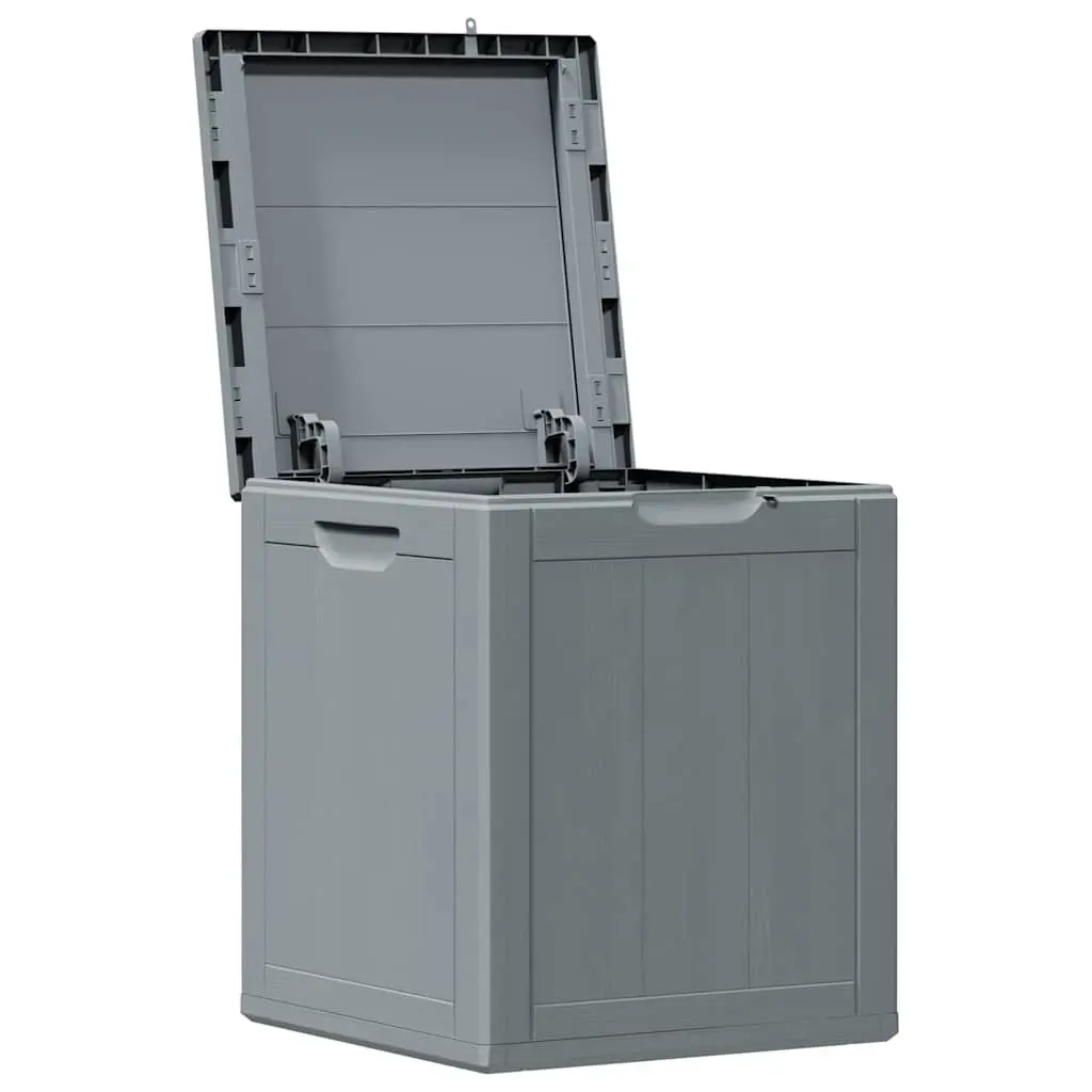 Garden Storage Box 90L Outdoor Patio Furniture Grey Weatherproof Container