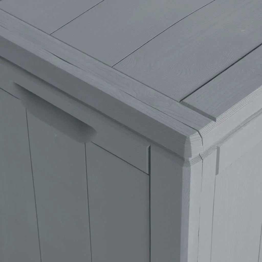 Garden Storage Box 90L Outdoor Patio Furniture Grey Weatherproof Container