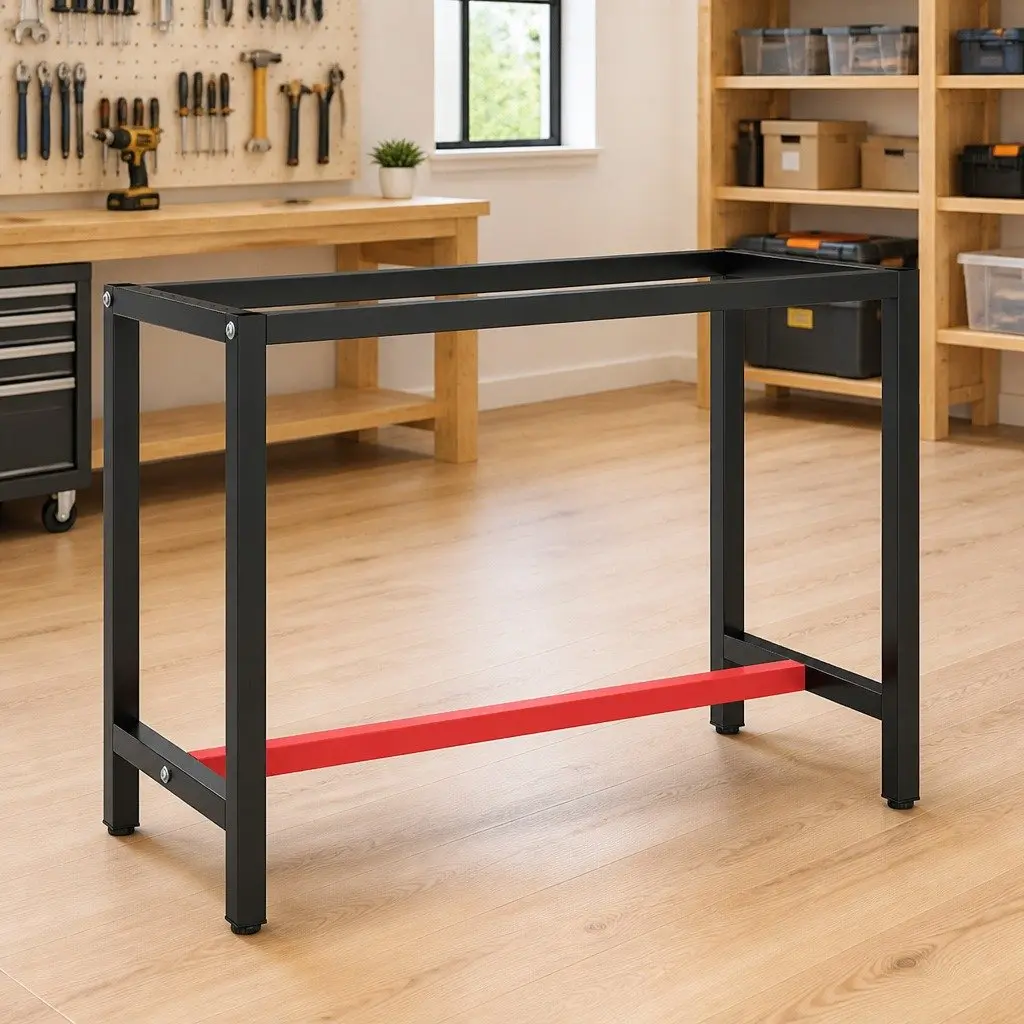 Metal Work Bench Frame with Sturdy Construction