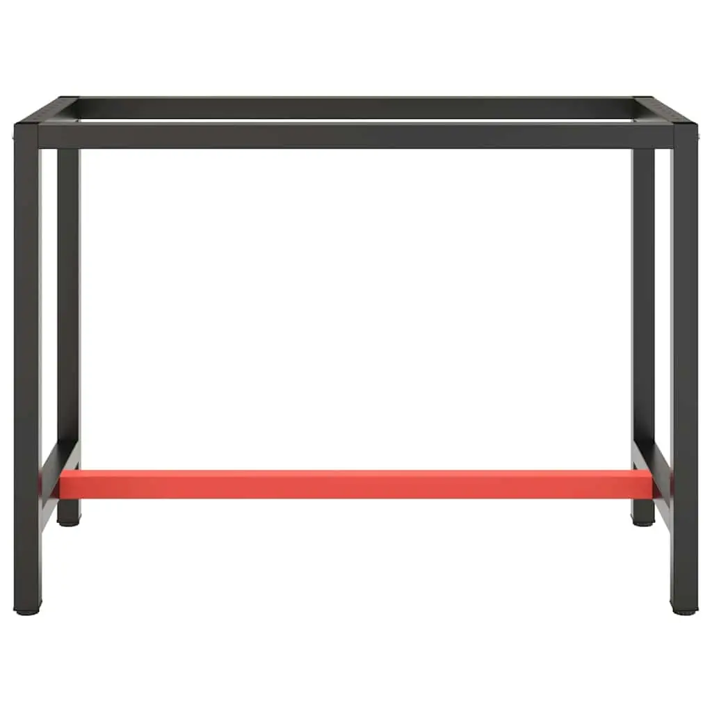 Work Bench Frame Heavy Duty Metal 110x50x79cm Black