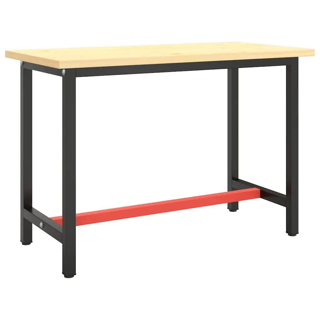 Work Bench Frame Heavy Duty Metal 110x50x79cm Black