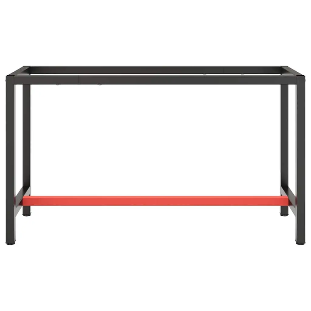 Work Bench Frame Heavy Duty Metal Table Legs Base Support Structure Matte Black