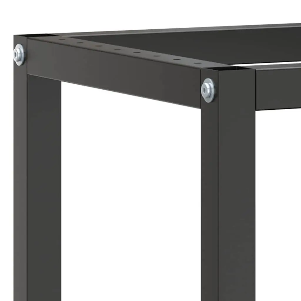 Work Bench Frame Heavy Duty Metal Table Legs Base Support Structure Matte Black