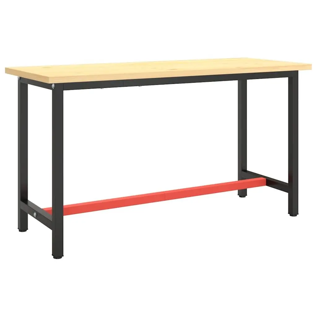 Work Bench Frame Heavy Duty Metal Table Legs Base Support Structure Matte Black