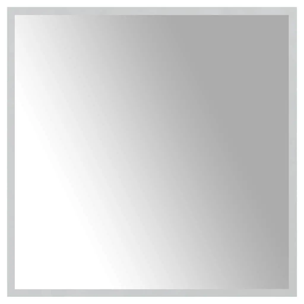 LED Bathroom Mirror Vanity Wall Mount 60x60 cm Waterproof USB Interface