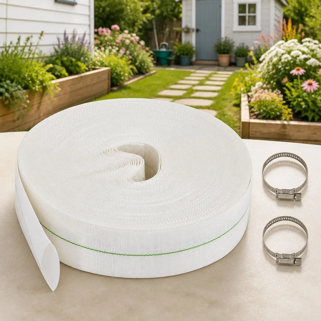 Flat Hose 50m 1.5 Inch PE Lining Water Irrigation Garden Pumping Supply Line