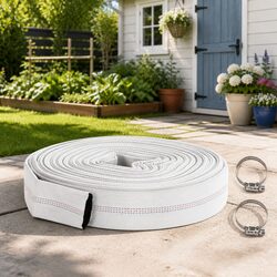 Fire Hose 30m Lay Flat Water Hose PVC Lining Reinforced Plumbing Garden
