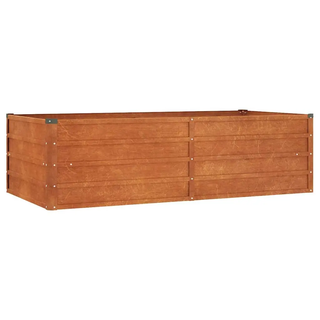 Garden Raised Bed Planter Box Open Bottom Drainage 160 x 80 x 45 cm Brown