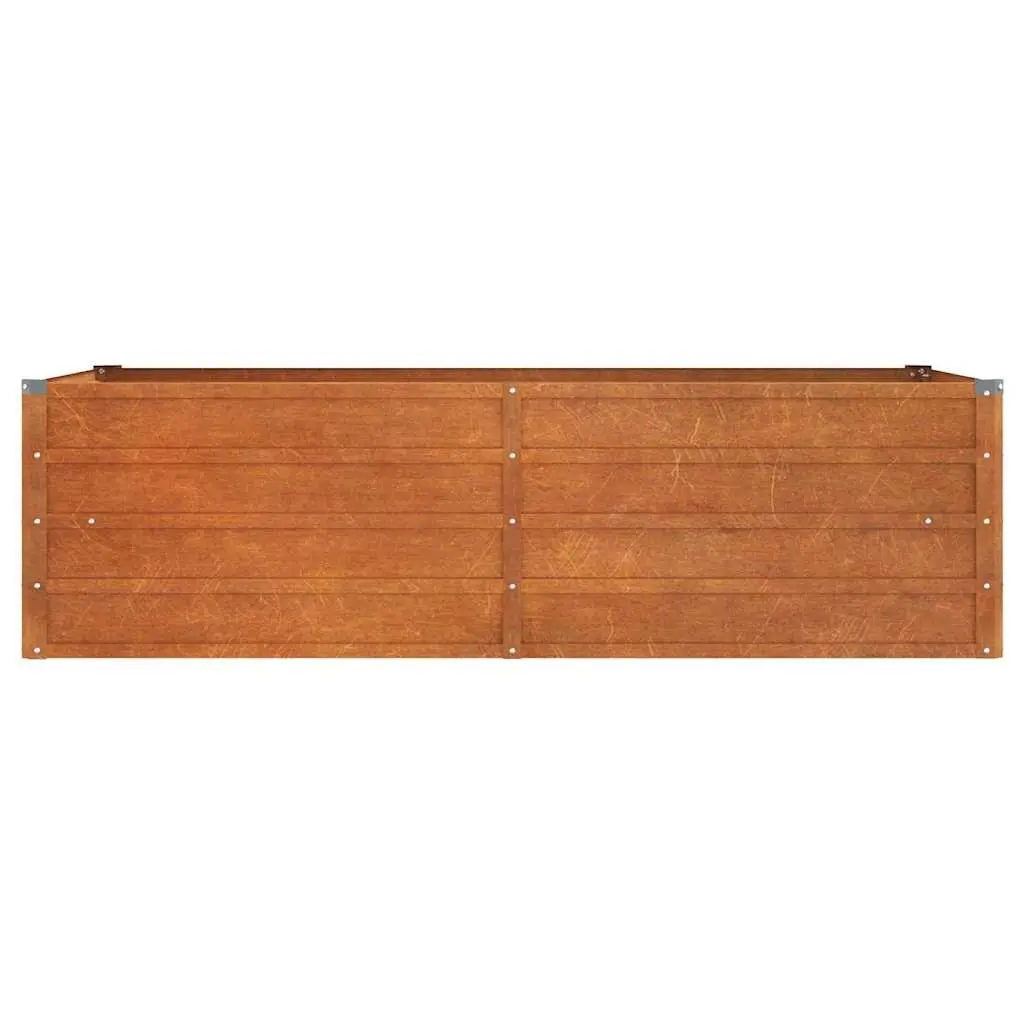 Garden Raised Bed Planter Box Open Bottom Drainage 160 x 80 x 45 cm Brown