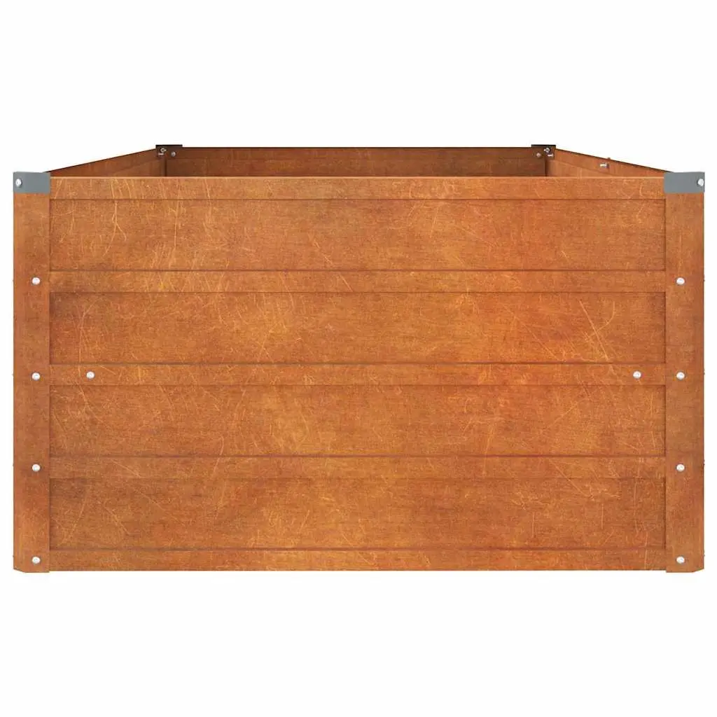Garden Raised Bed Planter Box Open Bottom Drainage 160 x 80 x 45 cm Brown
