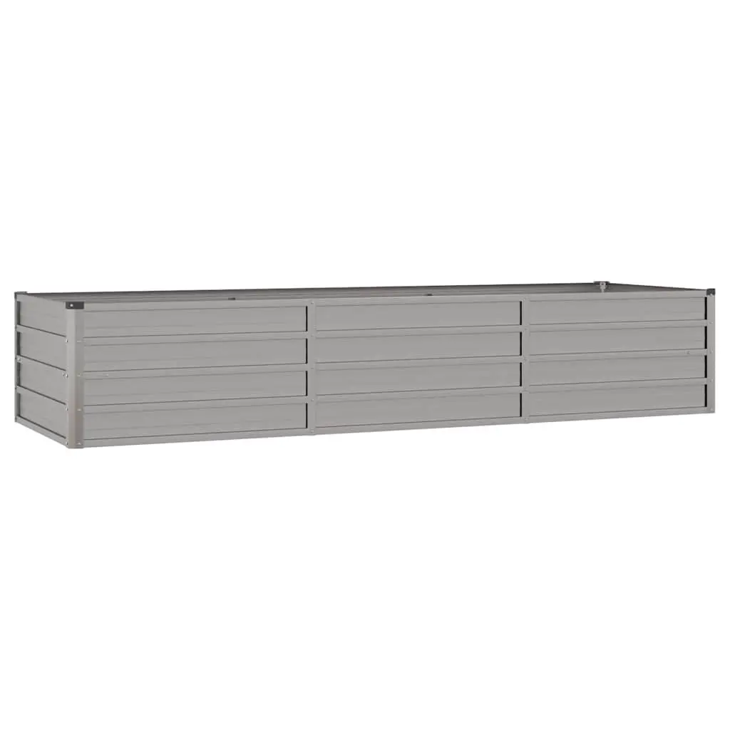 Raised Garden Bed Corten Steel Outdoor Planter Box 240x80x45cm Brown