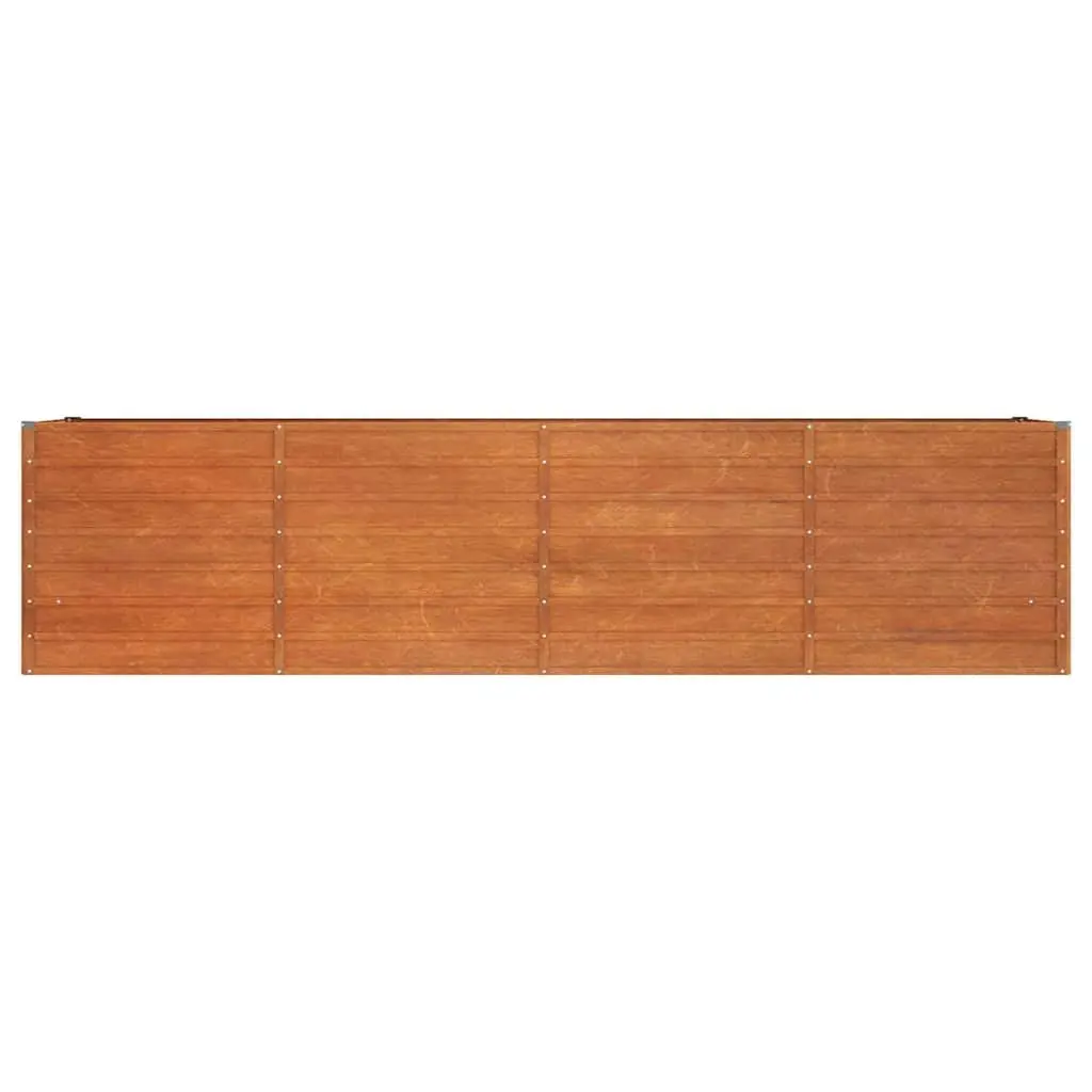 Garden Raised Bed Planter for Vegetables Herbs 320x80x77cm Brown Weathering Steel