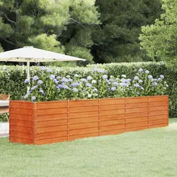 Corten Steel Garden Planter 400x80x77cm