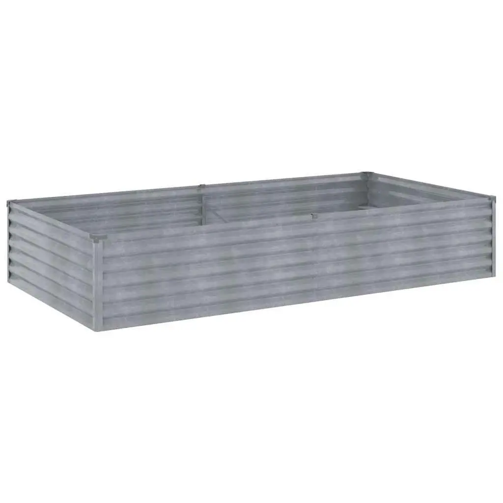 Corten Steel Raised Bed Planter Box Outdoor Vegetables Herbs Flowers 195 x 100 x 36 cm Brown