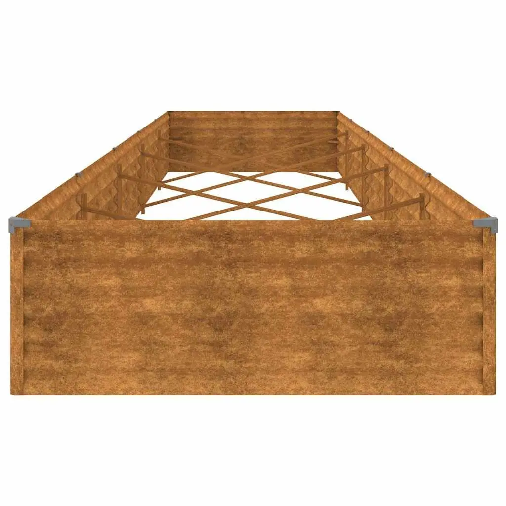 Raised Garden Bed Corten Steel Planter Box 482x100x36 cm Outdoor Vegetable