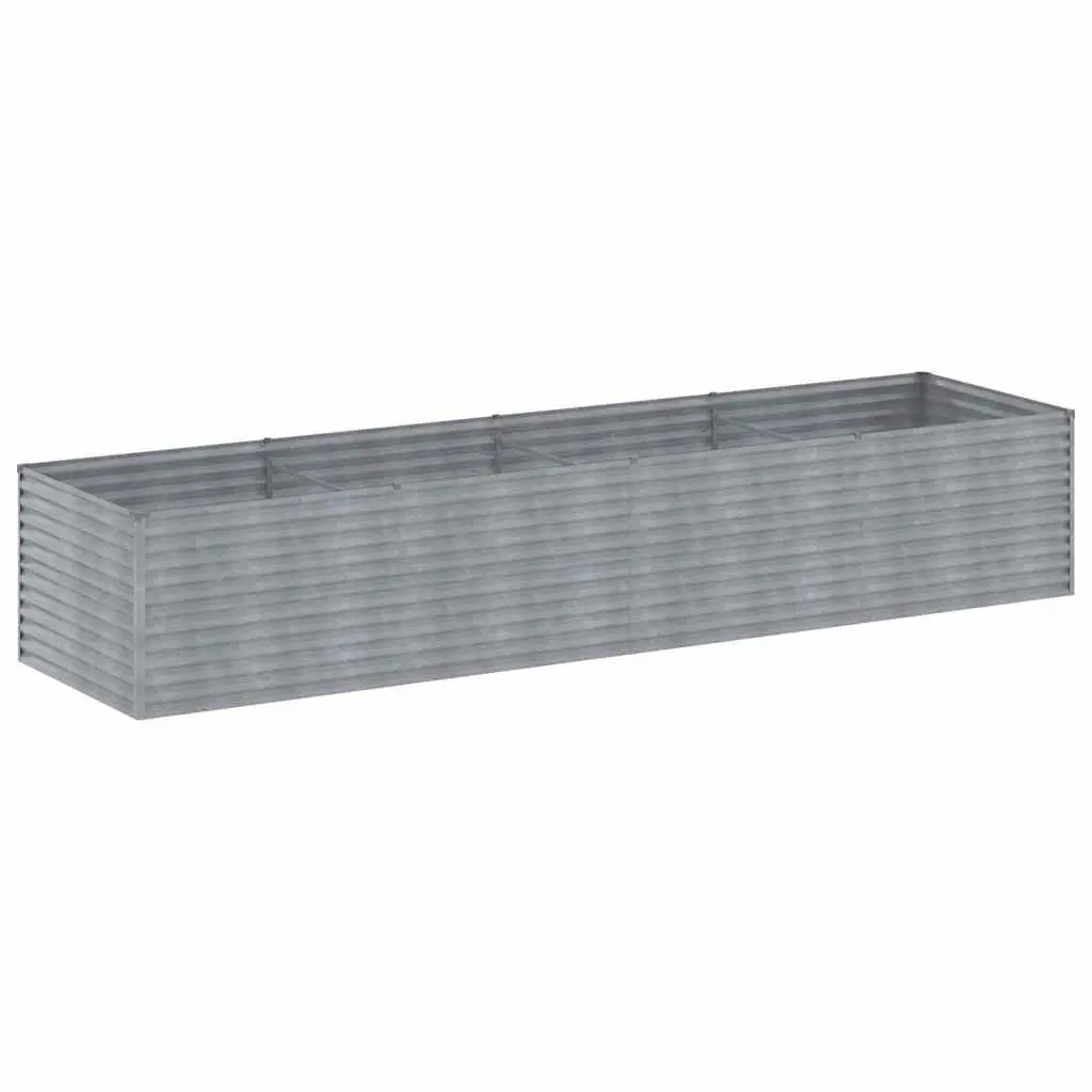 Garden Raised Bed Planter Outdoor Vegetable 386x100x69cm Corten Steel Brown