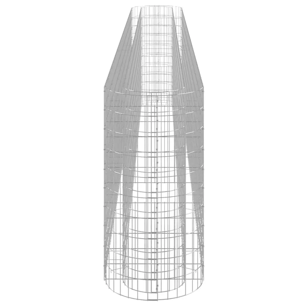 Gabion Raised Garden Bed Planter Border 470x50x100cm Silver